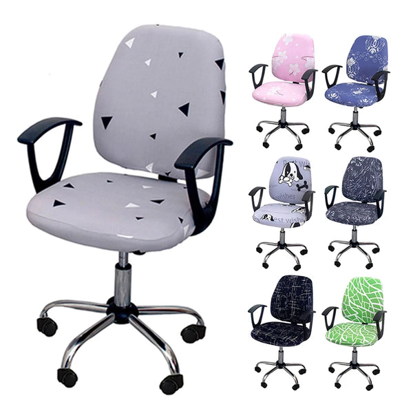 Office Computer Chair Cover Stretch Split Armchair Slipcovers Removable Anti-dirty Housse De Chaise