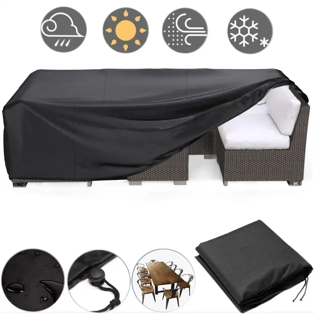 Outdoor Patio Furniture Set Cover Garden Furniture Waterproof Covers Rain Snow Chair Slipcovers for Sofa Table Chair Dust Covers