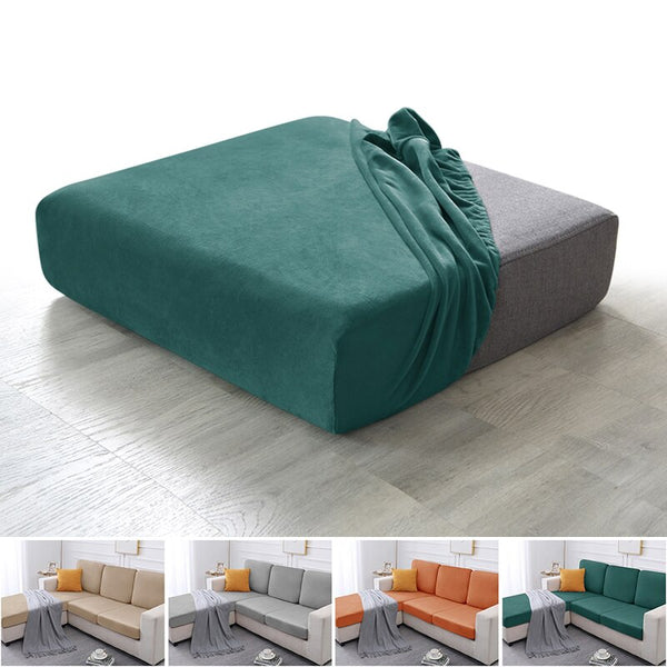 Plush Sofa Cushion Covers for Living Room Elastic Soft Velvet Sofa Seat Cover Furniture Protector Couch Cover Chair Cushion Cover