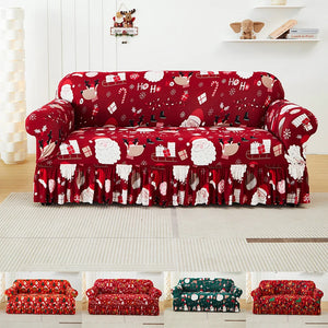 Printed Christmas Elastic Sofa Cover