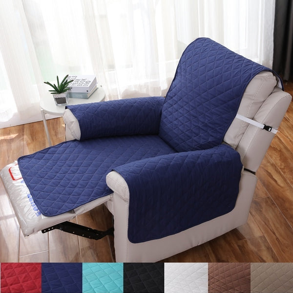 Quilted Anti-wear Recliner Sofa Covers for Dogs Pets Kids Anti-Slip Couch Cushion Slipcover Armchair Furniture Protector Washable