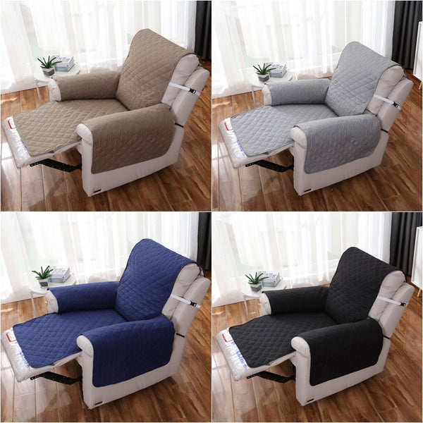 Quilted Anti-wear Recliner Sofa Cover for Dogs Pets Kids Anti-Slip Couch Cushion Slipcovers Armchair Furniture Protector Covers
