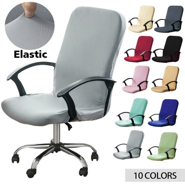 S/M/L Size Stretch Office Chair Cover Computer Seat Cover Gaming Desk Chair Cover for Home Hotel Anti-Fouling Removable