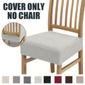 Jacquard Chair Seat Covers for Dining Room Removable Washable Chair Seat Slipcovers Protector Dining Chair Cover