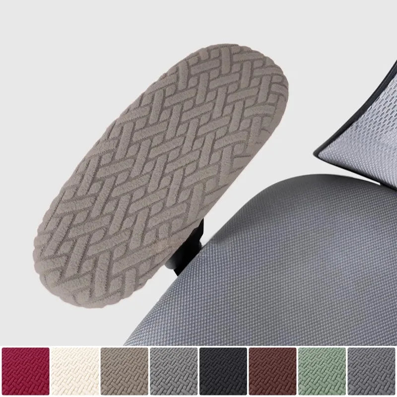 Elastic Gaming Chair Office Chair Armrest Covers Jacquard Soft Minimalist Chair Armrest Protective Covers Office Home 2 Pcs/set