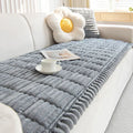 New Corduroy Quilted Sofa Towel Winter Warm Thickening Plush Couch Throws Cover L-shaped Sectional Anti-slip Modern Sofa Cushions