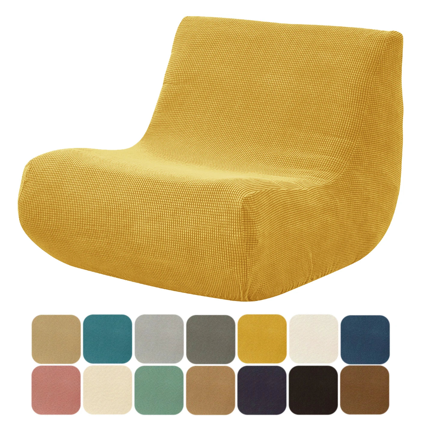 Stretch Sofa Slipcover Armchair Cover Jacquard Lazy Armless Chair Protector Cover For Bedroom Office Living Room Home Decor