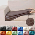 PU Leather Waterproof Sofa Seat Covers Stretch Solid Color Couch Cushion Slipcover for Living Room Sofa Seat Cover