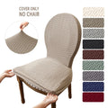 1/2pcs T Jacquard Curved Back Chair Covers Nordic Dining Chair Cover Elastic Chair Seat Case Slipcovers for Living Room Wedding