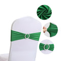 10pcs High-end Hotel Wedding Decoration Butterfly Knot Backrest Flower Spandex Chair Ribbon Chair Cover Elastic Strap