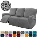 1 2 3 Seater Velvet Recliner Sofa Cover Elastic Sofa Protector Relax Armchair Covers Couch Cover Stretch Slipcovers