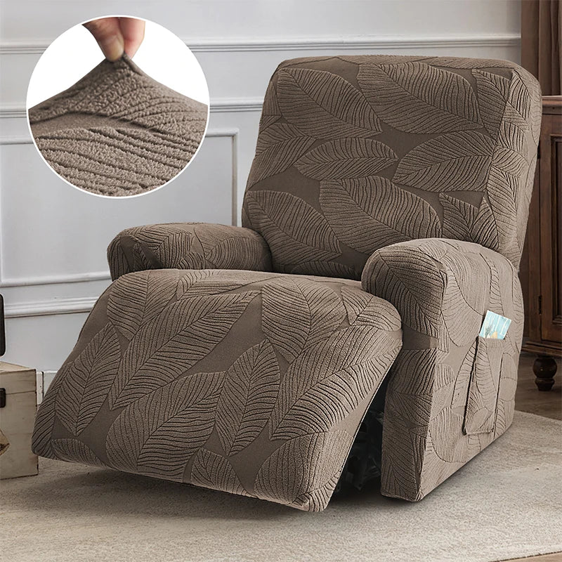 Jacquard Recliner Sofa Covers for Living Room Split Design Armchair Slipcover Stretch Couch Slipcover Recliner Chair Cover