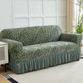 Cationic Wave Skirt Sofa Cover All-inclusive Elastic Jacquard Sofa Slipcovers Universal Anti-slip Adjustable Couch Protector