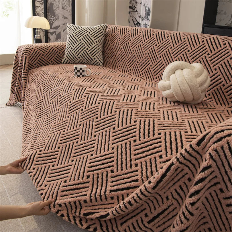 Warm Velvet Sofa Cushion Cloth