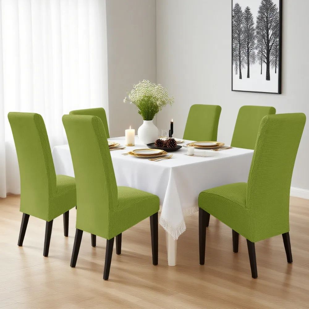 Large Size Chair Cover Dining Room Adjustable Jacquard Dining Chair Seat Cover for Chairs Pad Protector Home