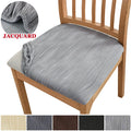 Chair Seat Covers for Dining Room Stretch Chair Covers Removable Upholstered Seat Protector Chair Slipcovers for Kitchen Office