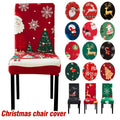 Christmas Chair Covers Stretch for Living Room Chair Protector Slipcovers Christmas Decoration Home Decor Dining Room Chair Seat Cover