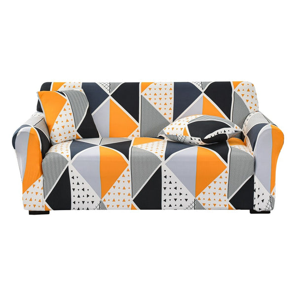 Universal Printed Sofa Cover Geometric Pattern Stretch Seater Cover Couch Protector Washable Decor Chaise Longue Settee Case
