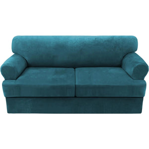 3 Piece Thick Velvet Sofa Cover