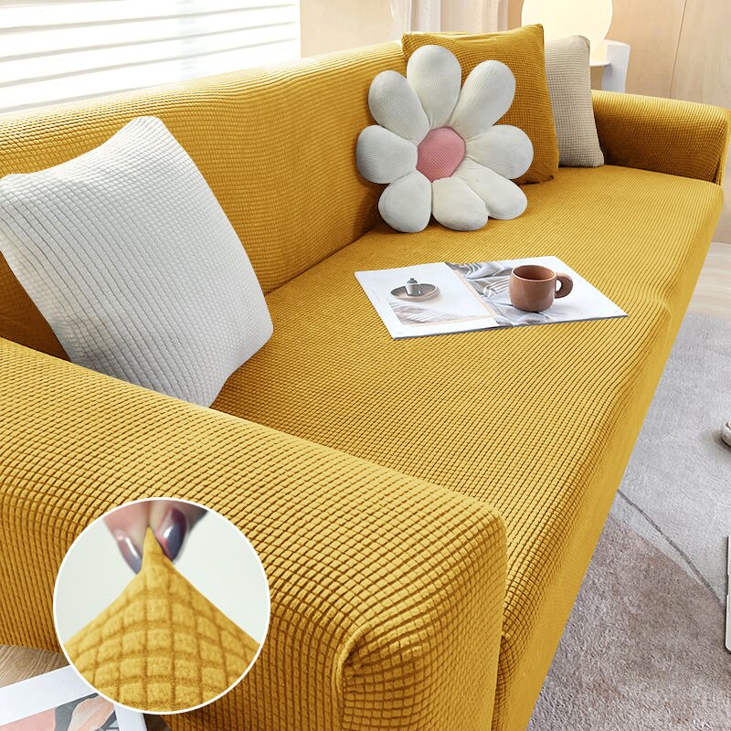 Stretch Jacquard Sofa Cover Stretch Couch Cover Sectional L Shape Sofa