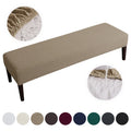 Stretch Jacquard Waterproof Bench Cover for Dining Room Bedroom Kitchen Bench Seat Slipcovers Anti-Dust Removable Washable