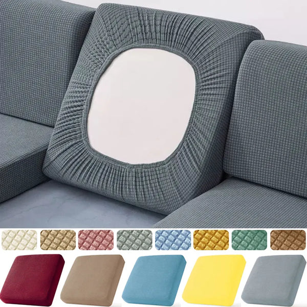 Stretch Sofa Seat Cushion Covers Thick Jacquard Couch Cushion Covers Sectional Seat Slipcovers Armchair Anti Cat Paw Textured