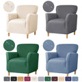 Stretch Spandex Tub Chair Cover Water Repellent Elastic Single Sofa Covers Solid Color Relax Single Armchair Slipcover Bar Counter