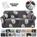 Stretch Universal Furniture Sofa Cover Printed Slipcover Couch Covers Removable for Furniture Protector with Elastic Bottom