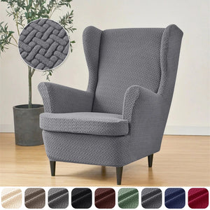 Jacquard Wingback Chair Cover