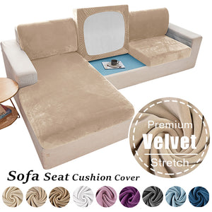 Soft Velvet Sofa Seat Cushion Cover