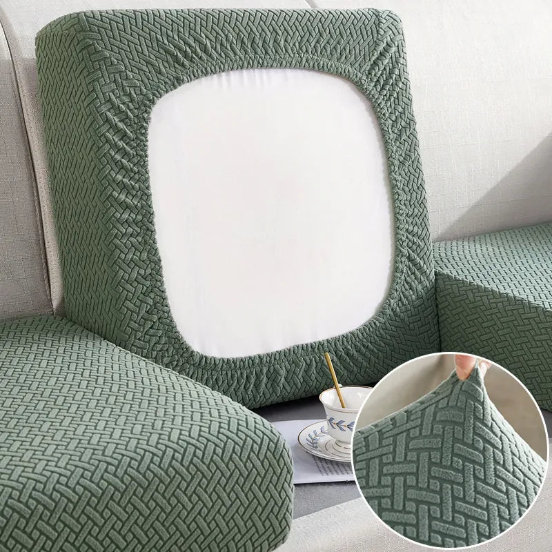 Thick Jacquard Sofa Seat Cushion Cover Funiture Protector Couch Covers for Sofas Anti-dust Removable Seat Slipcover Dog Kids Pets