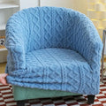 Thicken Plush Club Sofa Cover Bath Tub Chair Covers Non Slip Single Sofa Cover for Living Room Stretch Armchair Slipcovers