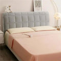 Thicken Velvet Plush Quilted Bed Head Cover Luxury Solid Color Queen Size Bed Back Cover Flannel All-inclusive Bed Headboard Cover