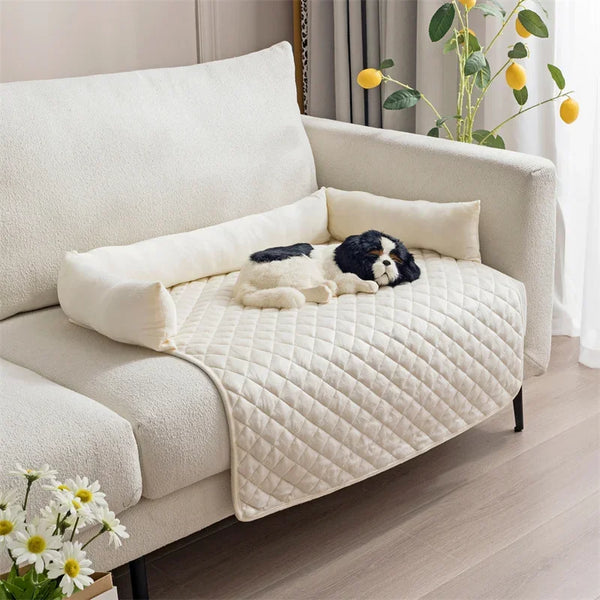 Velvet Pet Dog Bed Sofa Cover Blanket For Medium Large Dogs Removable Washable Mat Warm Kennel Pet Cat Mats Couch Covers