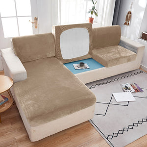 Velvet Sofa Seat Cushion Covers