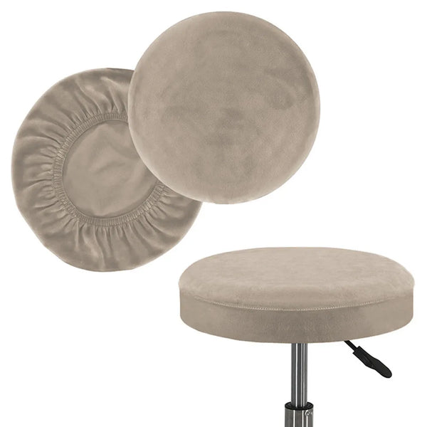 High Quality Velvet Stool Cover Bar Round Swivel Chair Cover Universal Stool Cover Bar Coffee Shop Stool Cover S/L Size