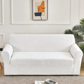 Water Resistant Color Sofa Slipcover Jacquard Leaf Pattern White Sofa Covers Couch Covered Thick Fabric 1/2/3/4 Seats