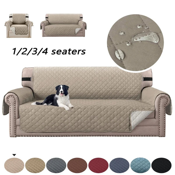 Waterproof Adjustable Sofa Covers Anti-Slip Sofa Mat Kids Dog Covers Folding Living Room Sofas Armchair Slipcover For 1/2/3/4 Seater