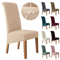 Waterproof Back Chair Cover for Dining Room Kitchen Wedding Home XL Size Chair Covers Anti-dirty Home Decor Seat Protectors