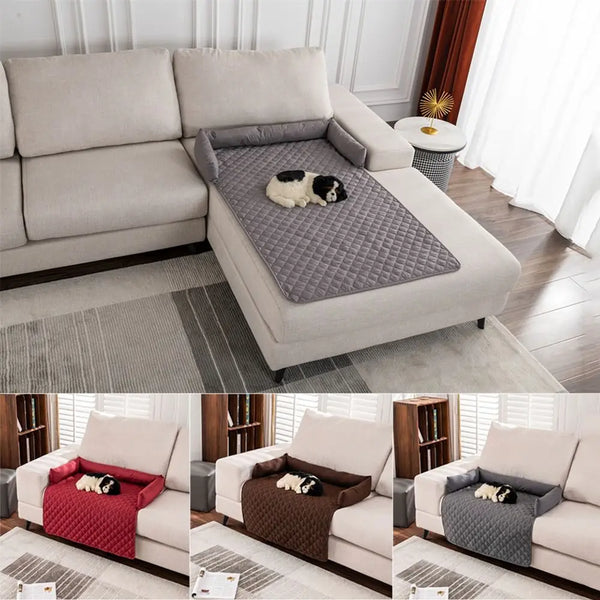 Waterproof Pet Sofa Mat Removable Washable Dog Bed Sofa Cover Super Soft Couch Cover Anti-slip Back Easy To Clean Seating Cat Beds Protector