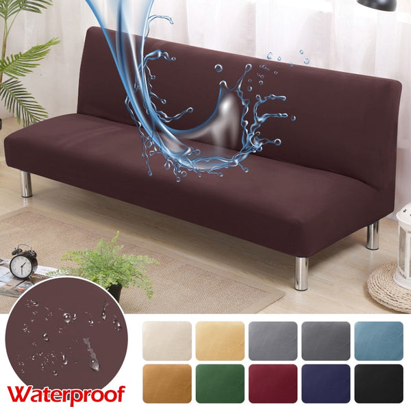 Waterproof Sofa Bed Covers Without Armrest Elastic Tight Wrap Couch Cover Stretch Flexible Slipcovers Sofa For Banquet Hotel