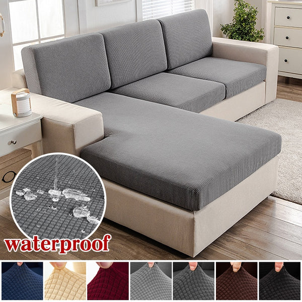 Waterproof Sofa Cushion Cover for Living Room Pets Kids Furniture Protector Seat Chair Covers Stretch Thicken Fabric Couch Cover