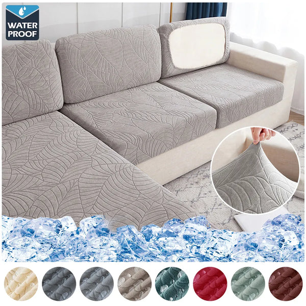Waterproof Sofa Seat Cushion Cover Jacquard Sofa Cover For Living Room Furniture Protector L Shape Corner Armchair Couch Covers