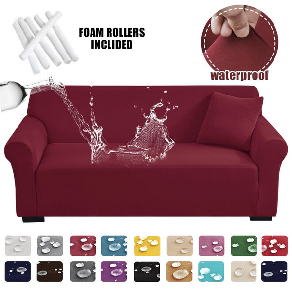 Waterproof Sofa Slipcover Elastic Thin Sofa Covers for Living Room Pets Chair Couch Covered 1/2/3/4 Seats Furniture Protector
