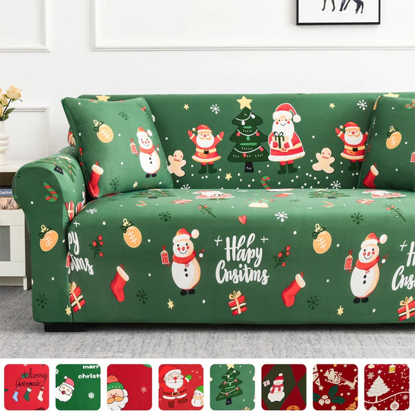 Christmas Couch Cover Stretch Corner Sofa Covers L Shaped Sofa Slip Cover Protector Christmas Sofa Covers