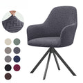 Elastic Non-Letter Jacquard Fabric Dining Chair Covers with High Armrests for Home & Hotel, Commercial Grade Slipcovers