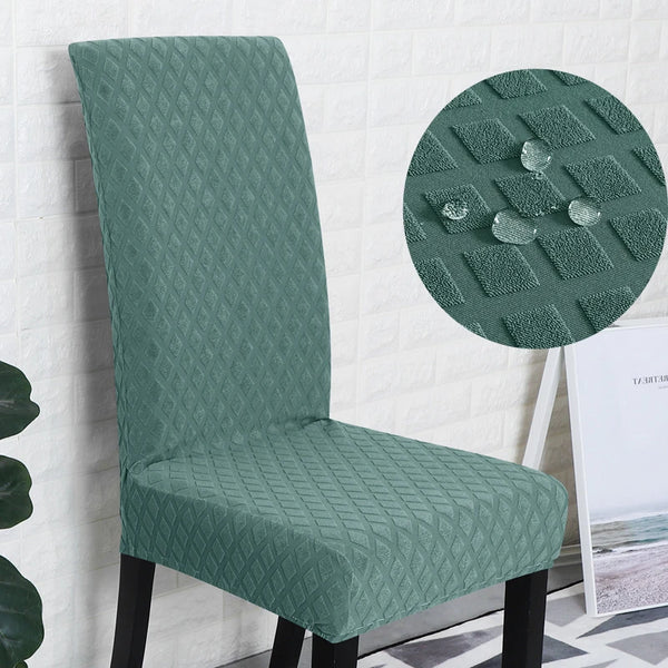 Jacquard Waterproof Chairs Seat Covers for Dining Room Chairs Covers Dining Chair Seat Covers Kitchen Chair Slipcovers