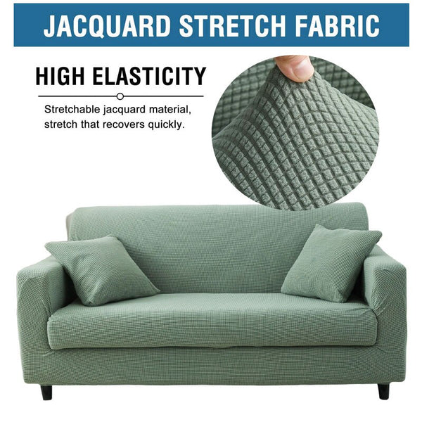 Thick Sofa Protector Jacquard Solid Printed Sofa Covers for Living Room Couch Cover Corner Sofa Slipcover L Shape