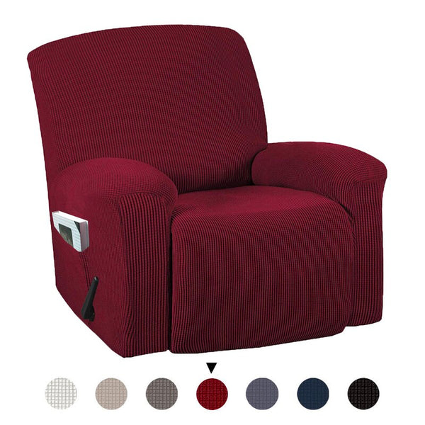 1 Piece Stretch Chair Recliner Slipcovers Furniture Protector Cover for Armchair Sofa Couch Living Room Single Seater