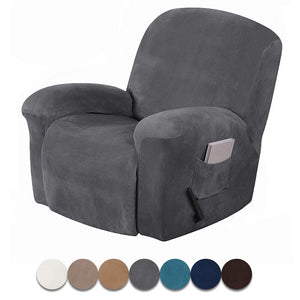 1-Seater High-Grade Velvet Recliner Cover
